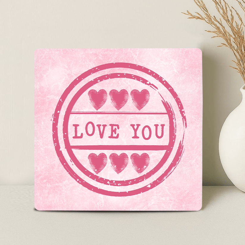 Tegeltje met Tekst Love You