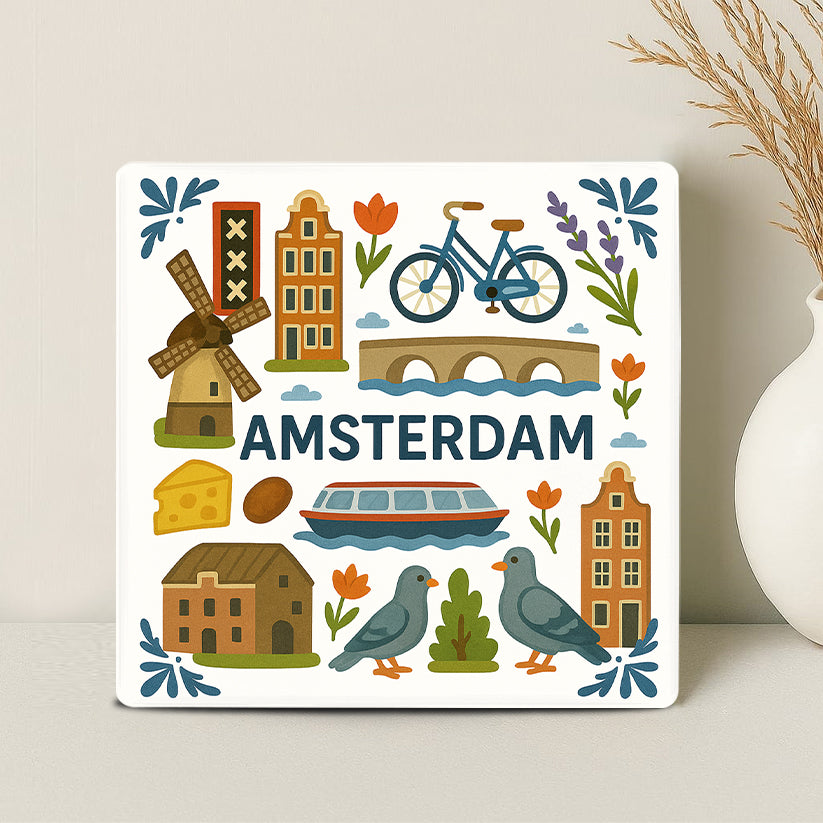Landen en Plaatsen Tegel - Amsterdam