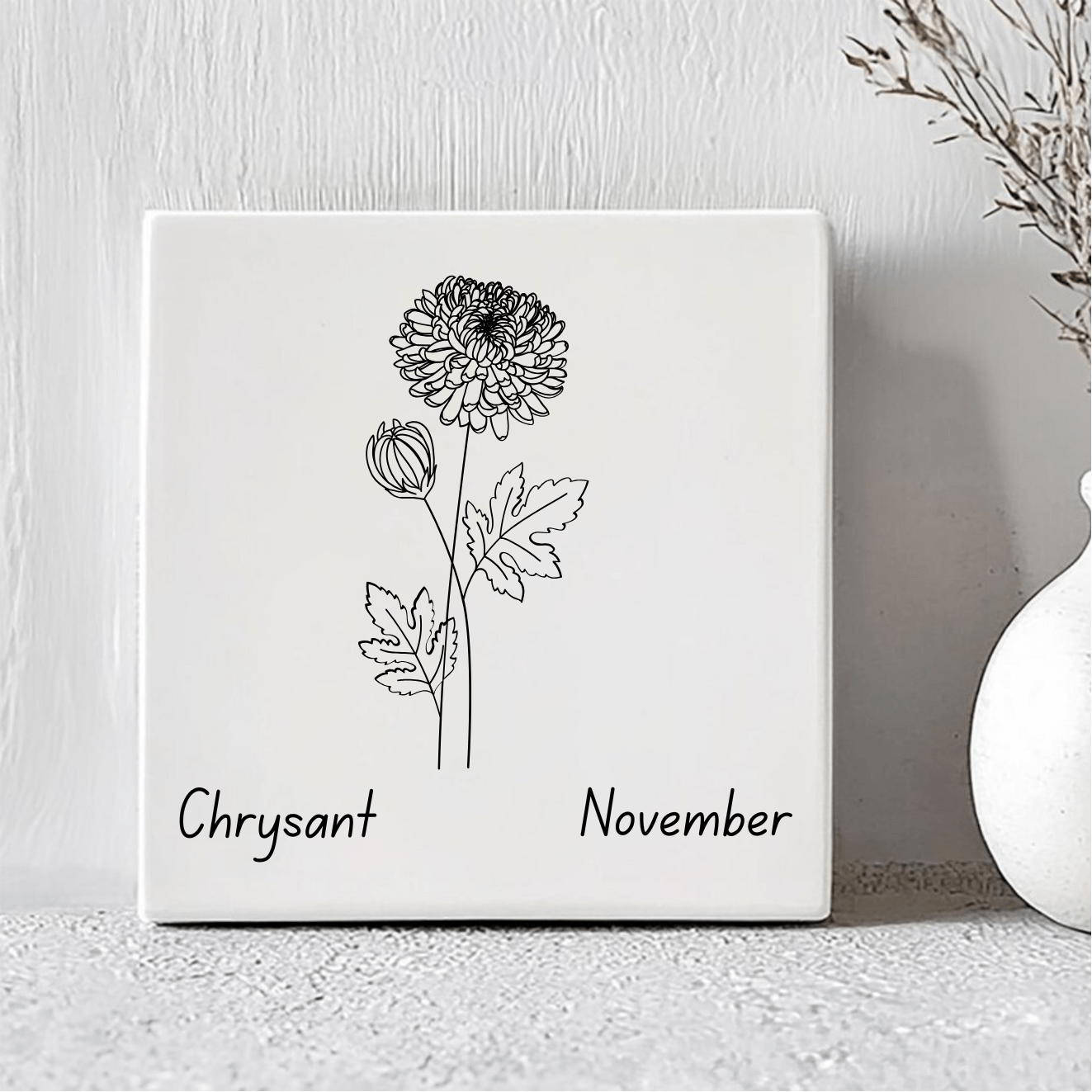 Geboorte Tegel - November Chrysant