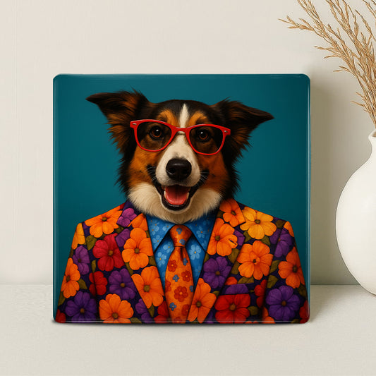 Humor Huisdier Portret - Blij in Pak