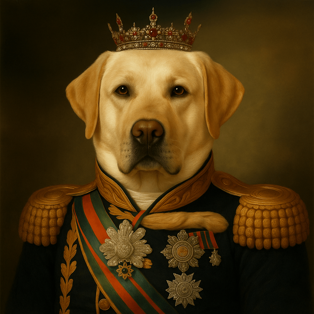 Koninklijk Huisdier Portret - De Generaal