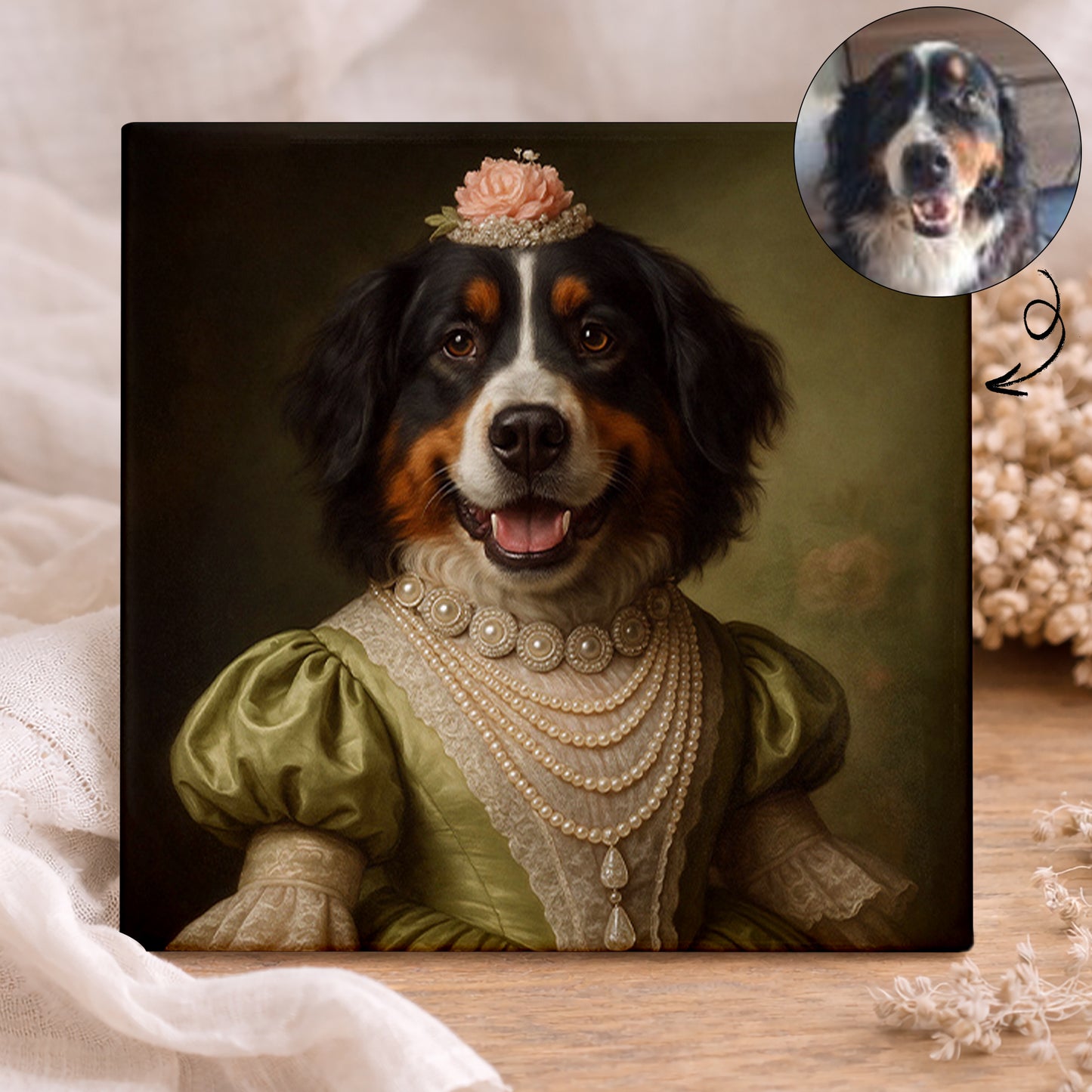 Koninklijk Huisdier Portret - De Vorstin