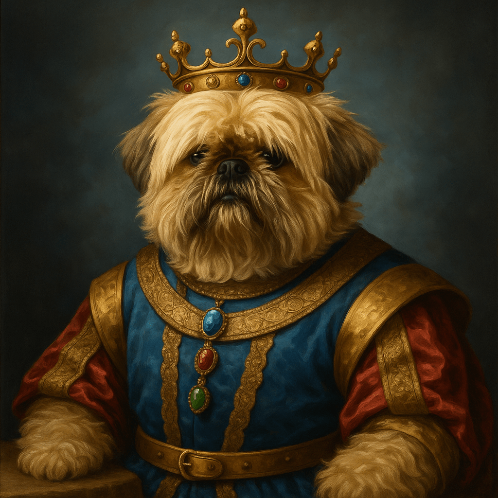 Koninklijk Huisdier Portret - Koning Arthur