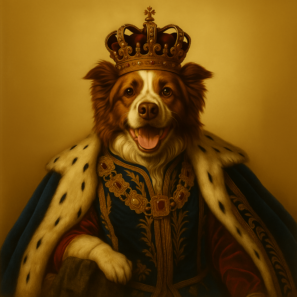 Koninklijk Huisdier Portret - Koning Philip