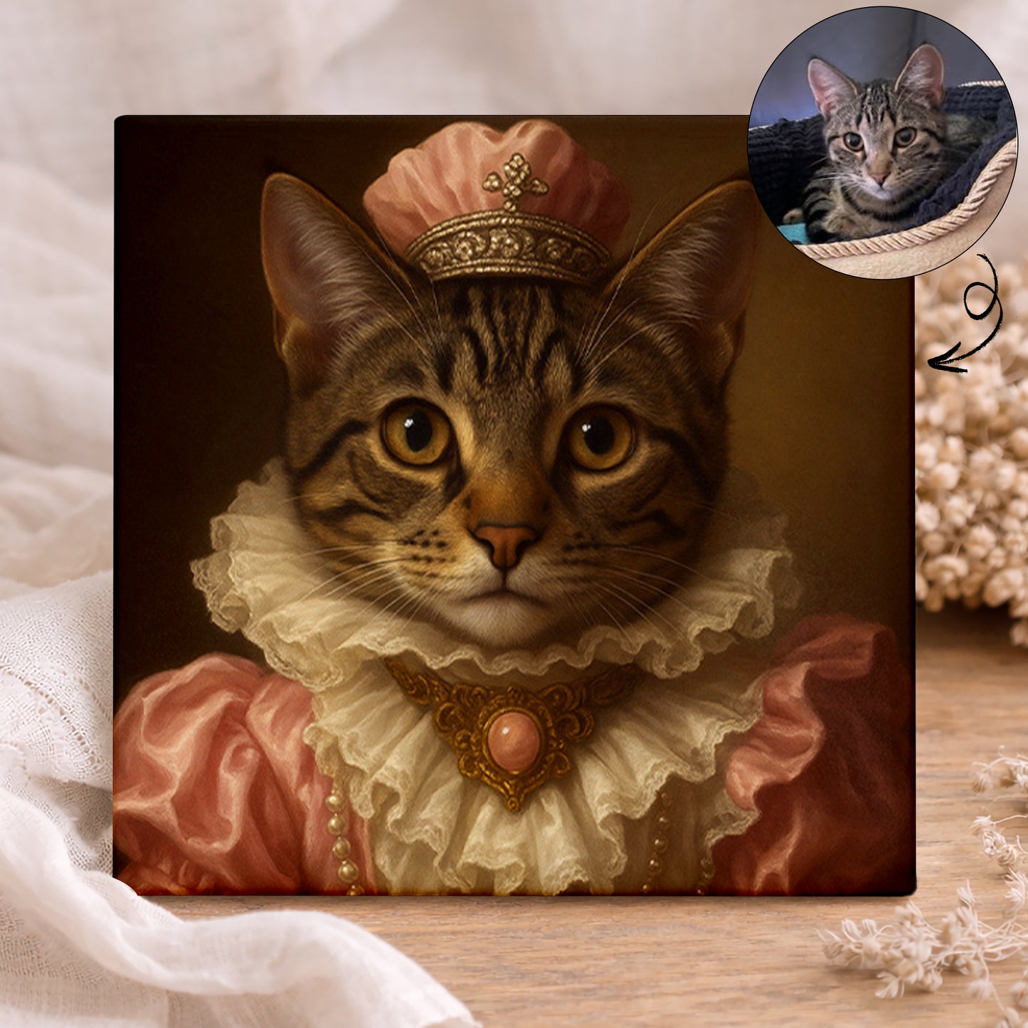 Koninklijk Huisdier Portret - Prinses Marie