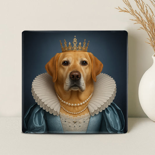 Koninklijk Huisdier Portret Adellijke Dame