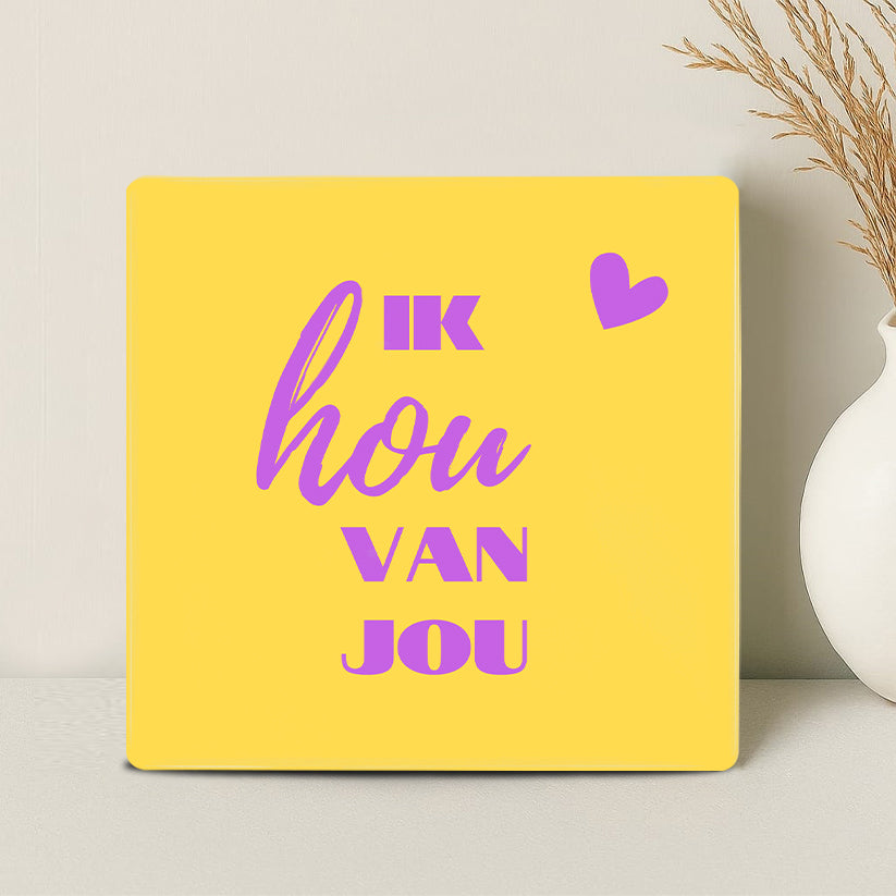 Tegel - Ik hou van jou - Printazzy