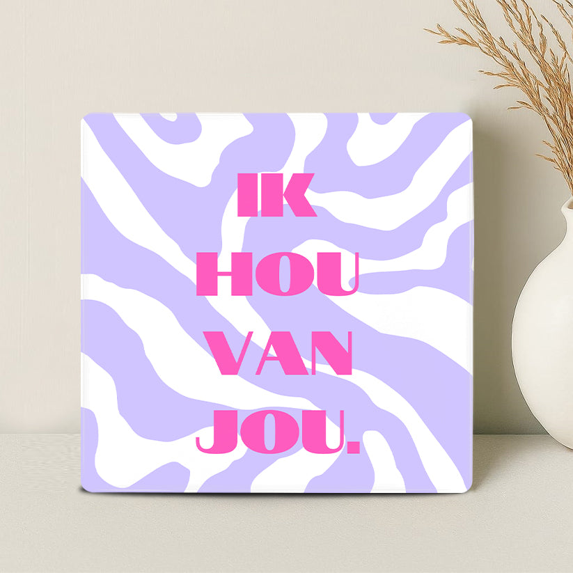 Tegel - Ik hou van jou. - Printazzy