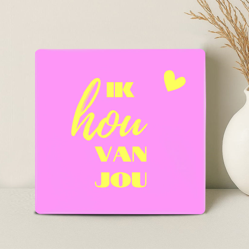 Tegel - Ik hou van jou - Printazzy