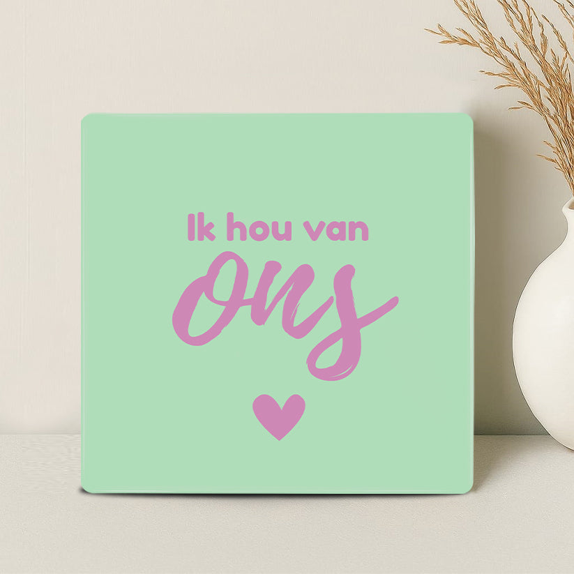 Tegel - Ik hou van ons - Printazzy