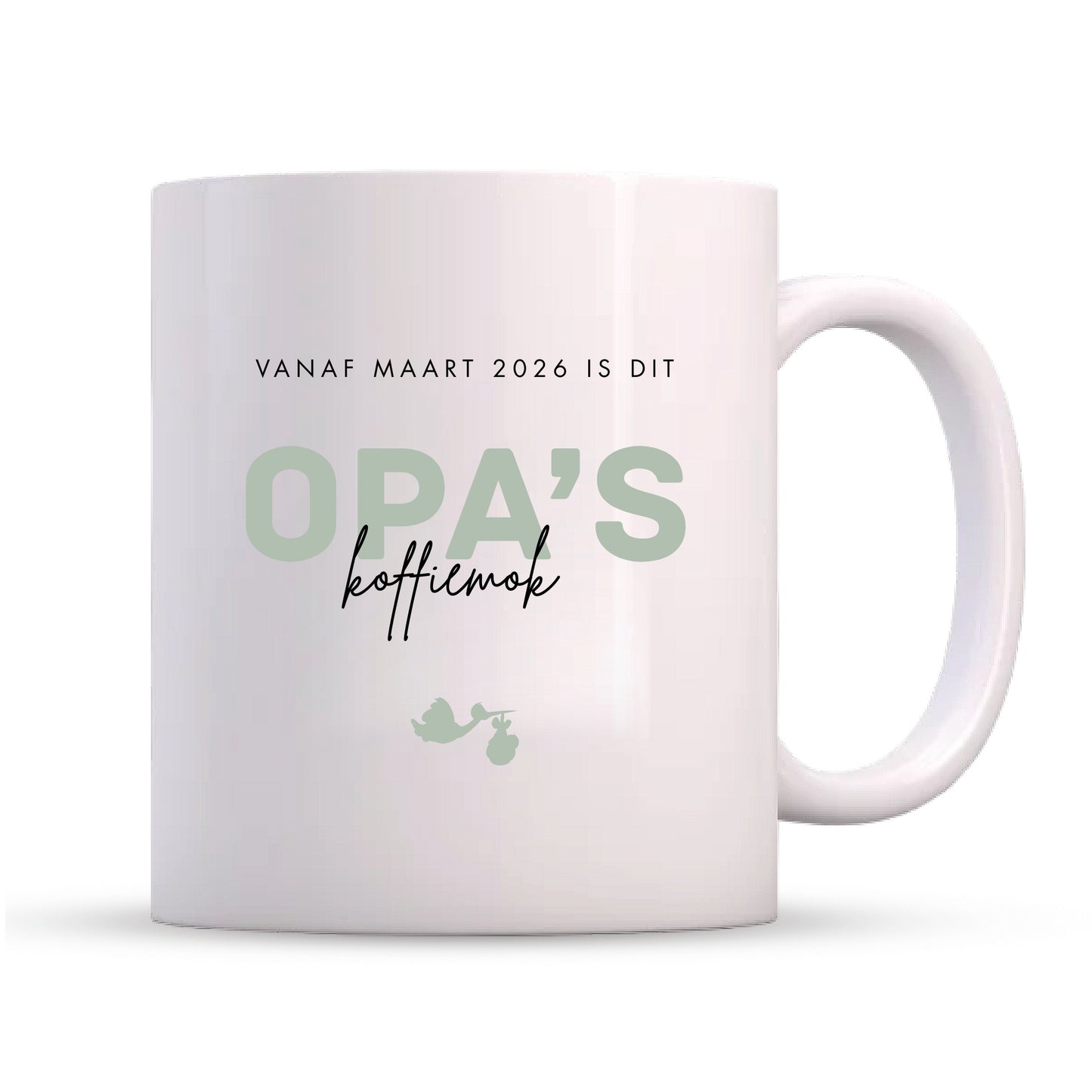 Mok Zwangerschapsaankondiging - Opa's Koffiemok