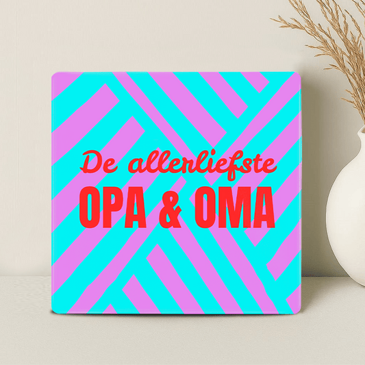 Tegel - De allerliefste opa en oma