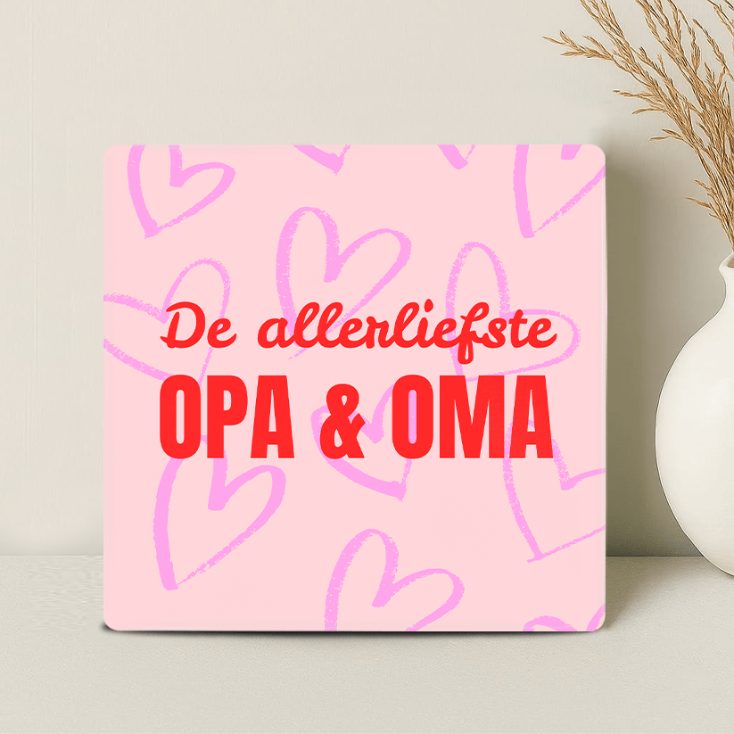 Tegel - De allerliefste opa en oma - Printazzy