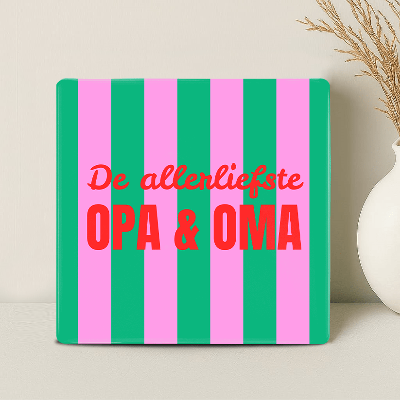 Tegel - De allerliefste opa en oma - Printazzy