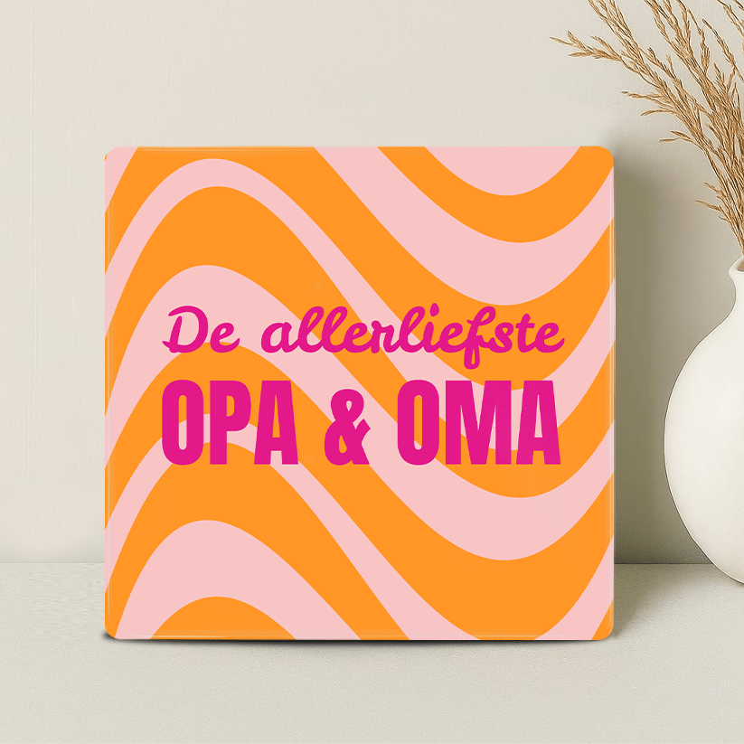 Tegel - De allerliefste opa en oma - Printazzy