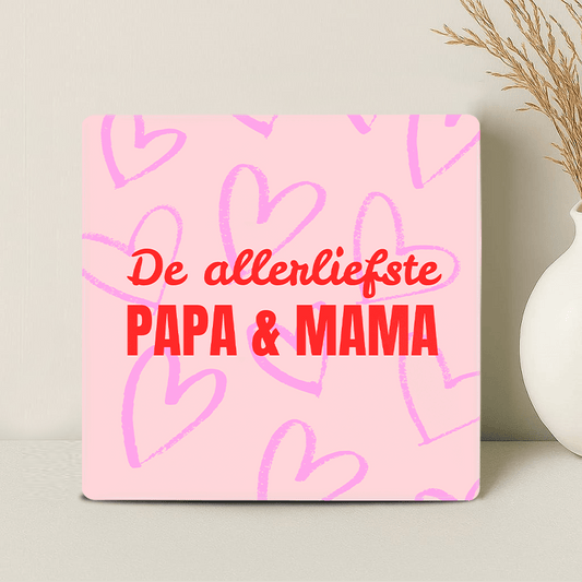 Tegel - De allerliefste papa en mama