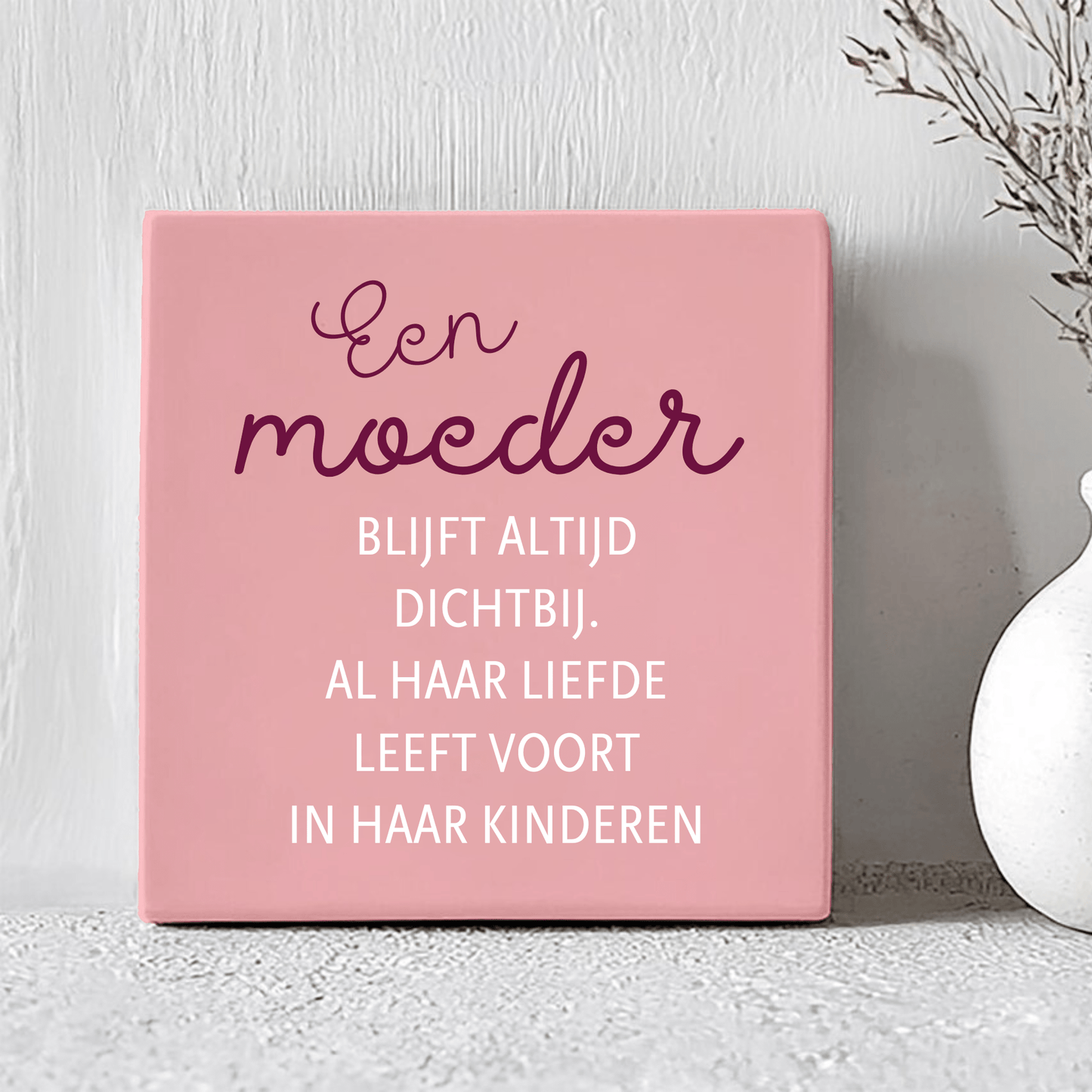 Tegel - Een Moeder blijft altijd dichtbij. - herinnering