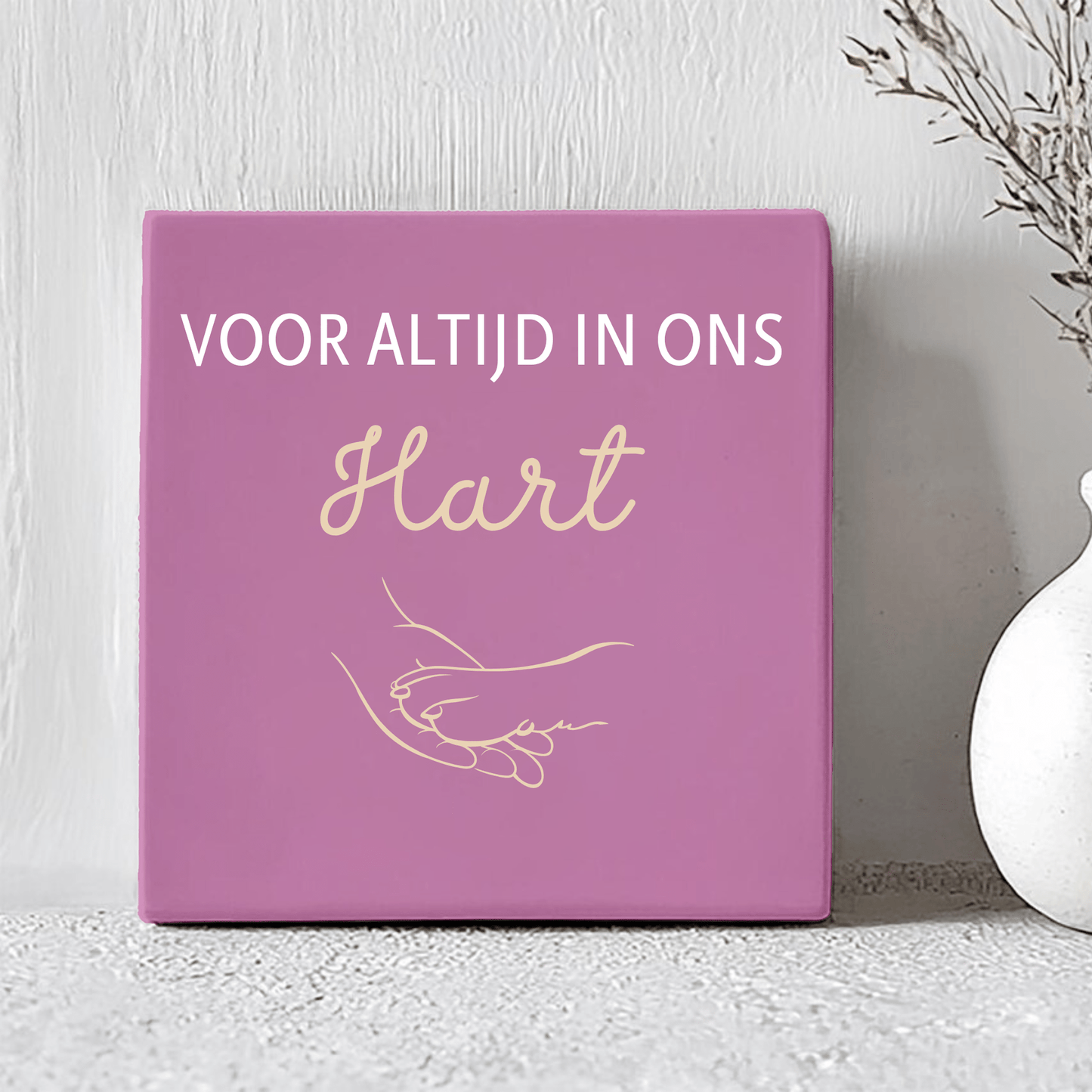 Tegel - Voor altijd in ons Hart met Hondenpoot