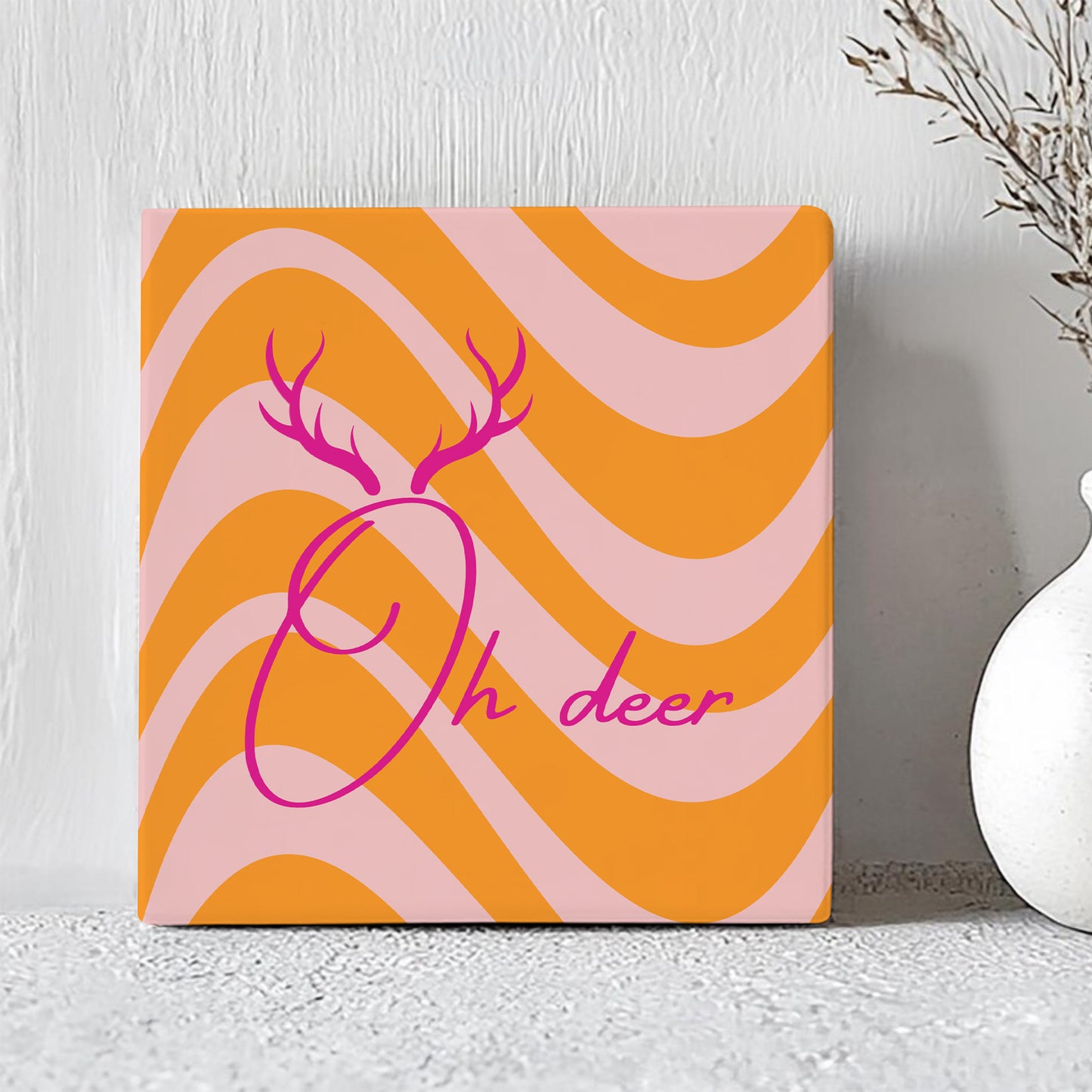 Tegel met Tekst Oh Deer