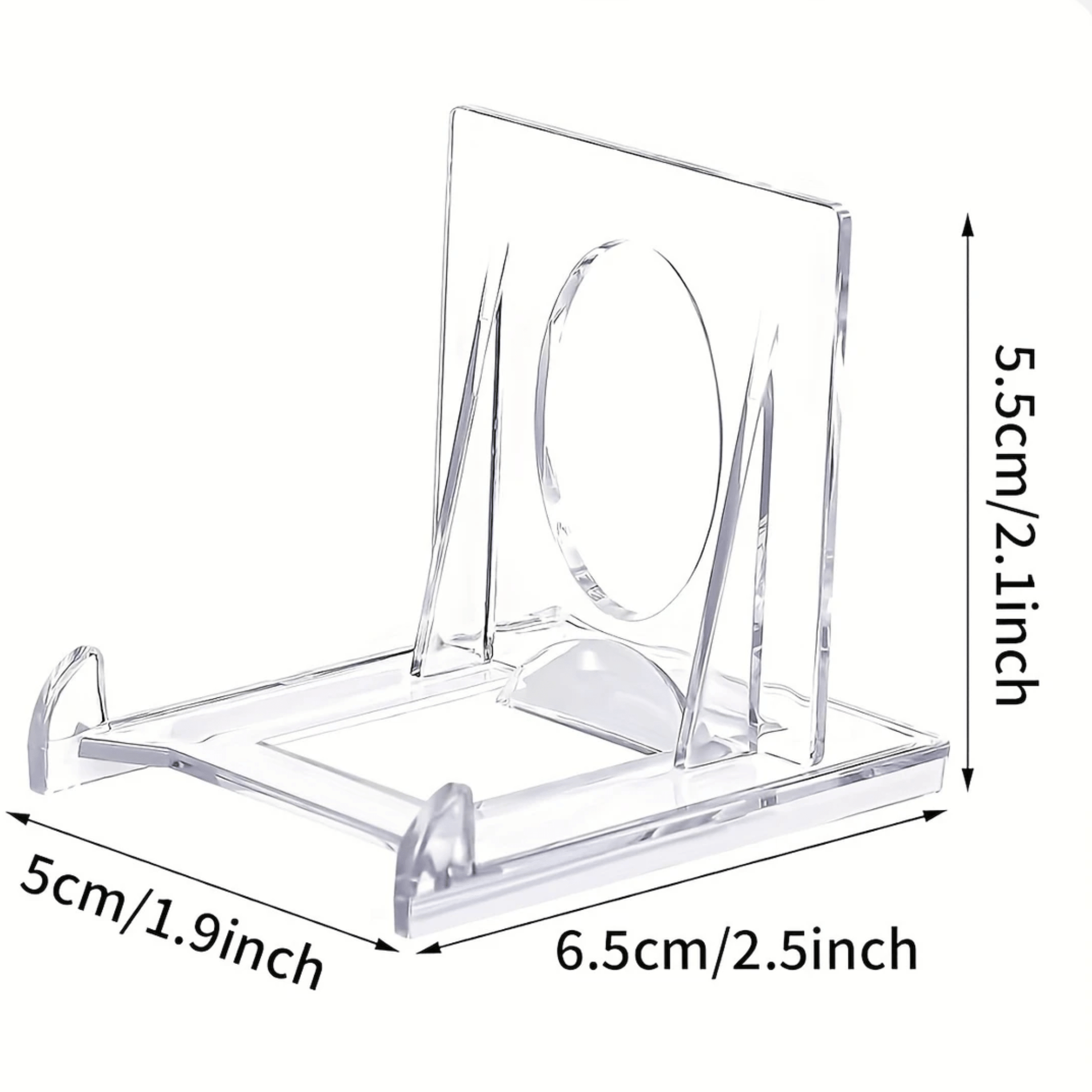 Tegelhouder - Transparant met schuif