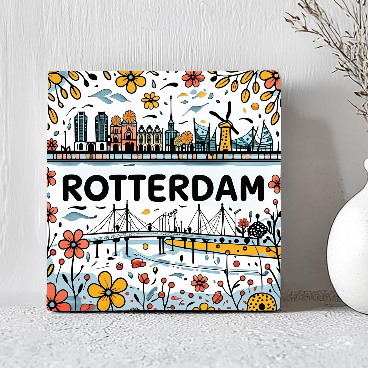 Tegeltje Rotterdam | Handgetekend Ontwerp