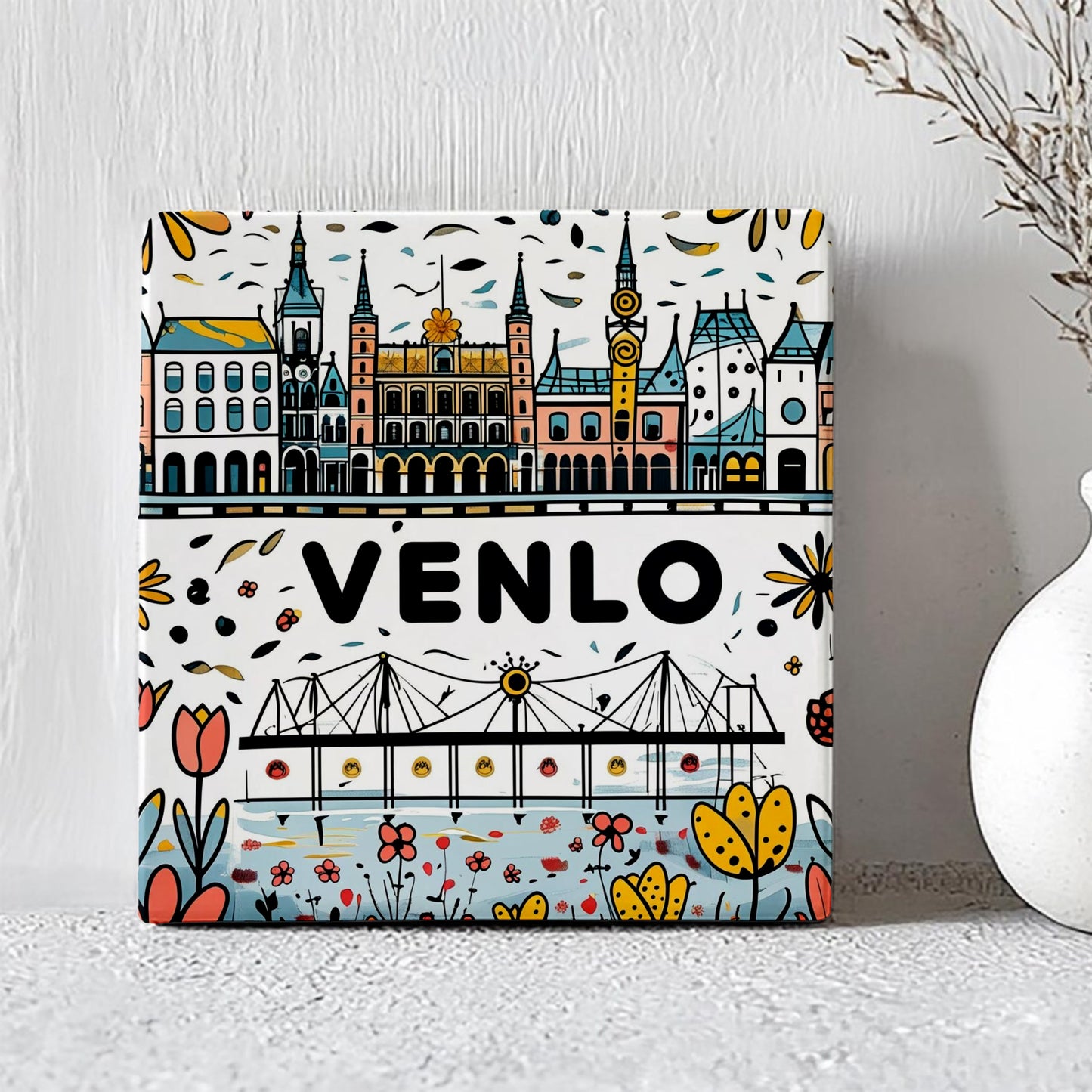 Tegeltje Venlo | Handgetekend