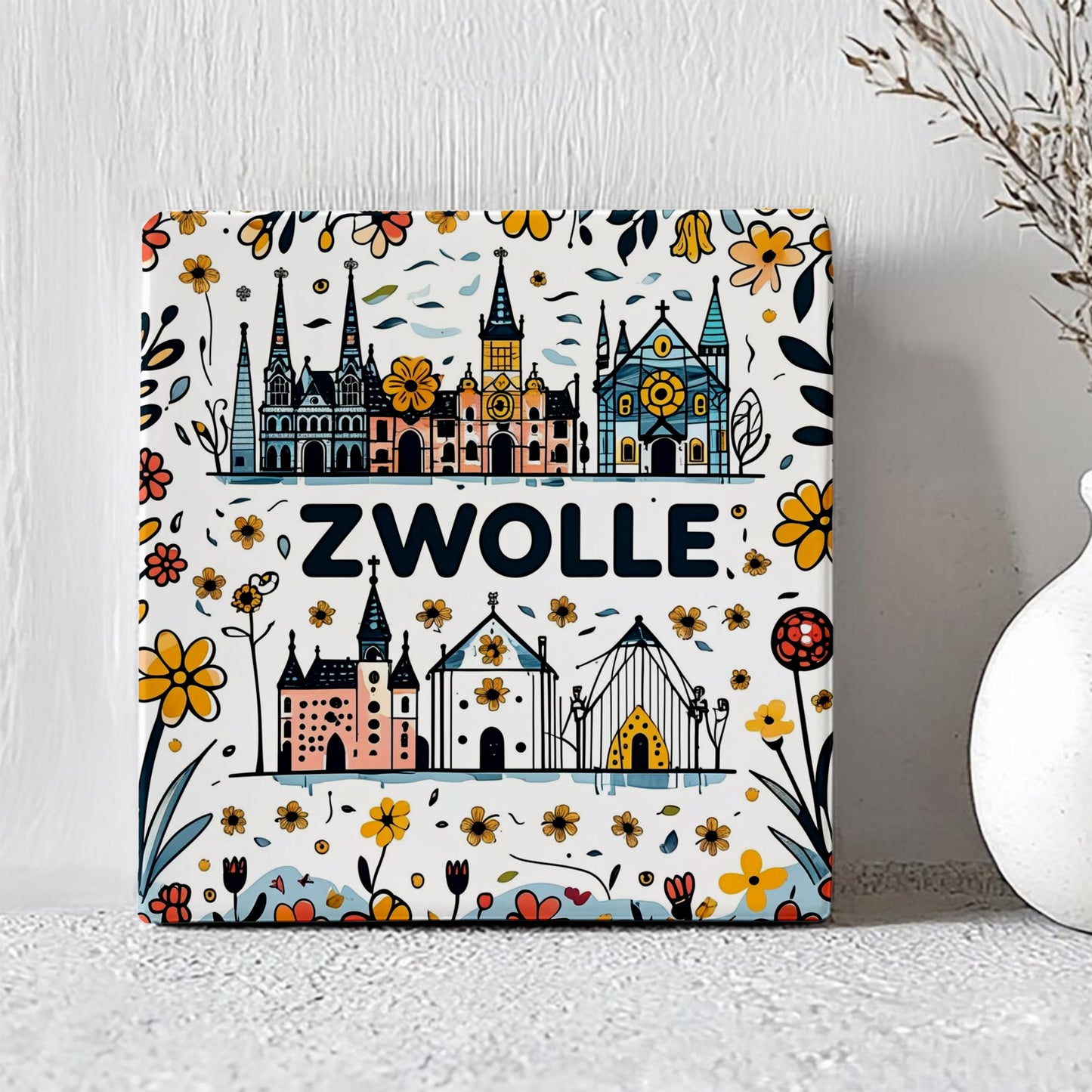 Tegeltje Zwolle | Handgetekend Ontwerp