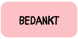 Bedankt cadeau