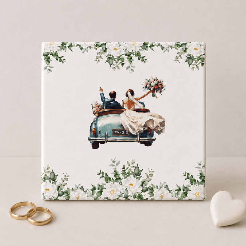 Gepersonaliseerd cadeau voor trouwen, huwelijk of geregistreerd partnerschap.