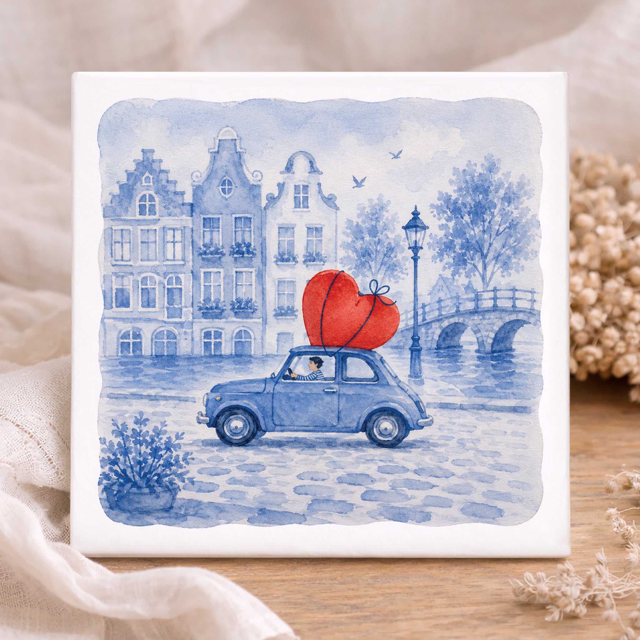 Tegel - Auto met Hart