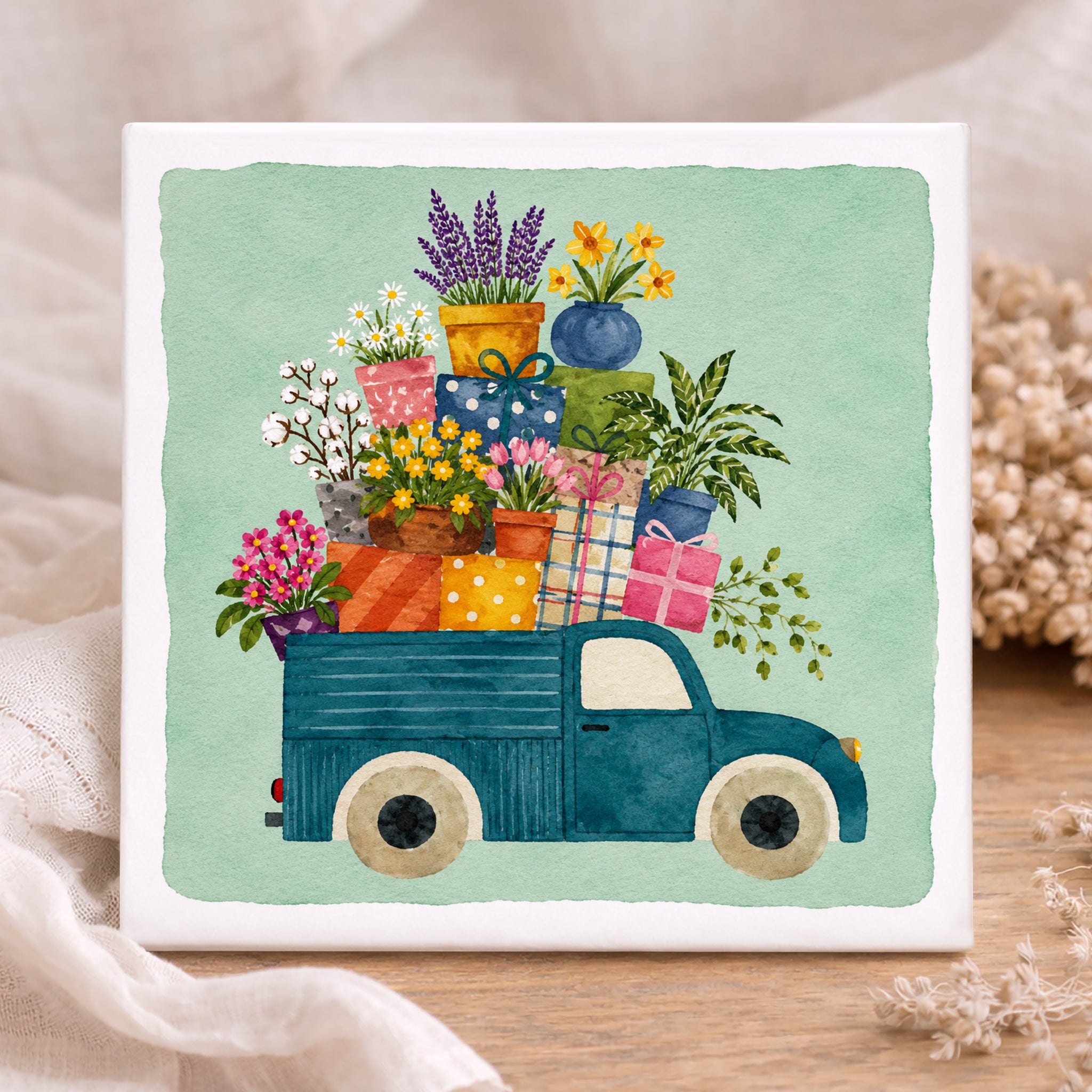Tegel - Oldtimer Bloemen