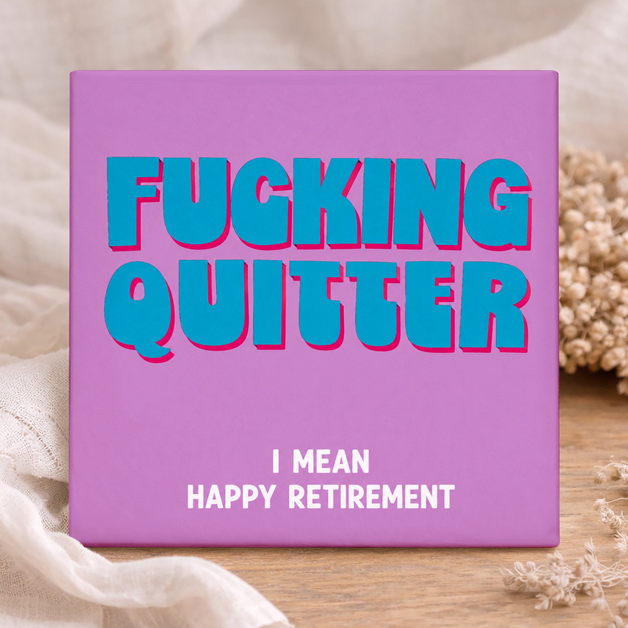 Tegel - Fucking Quitter, Pensioen