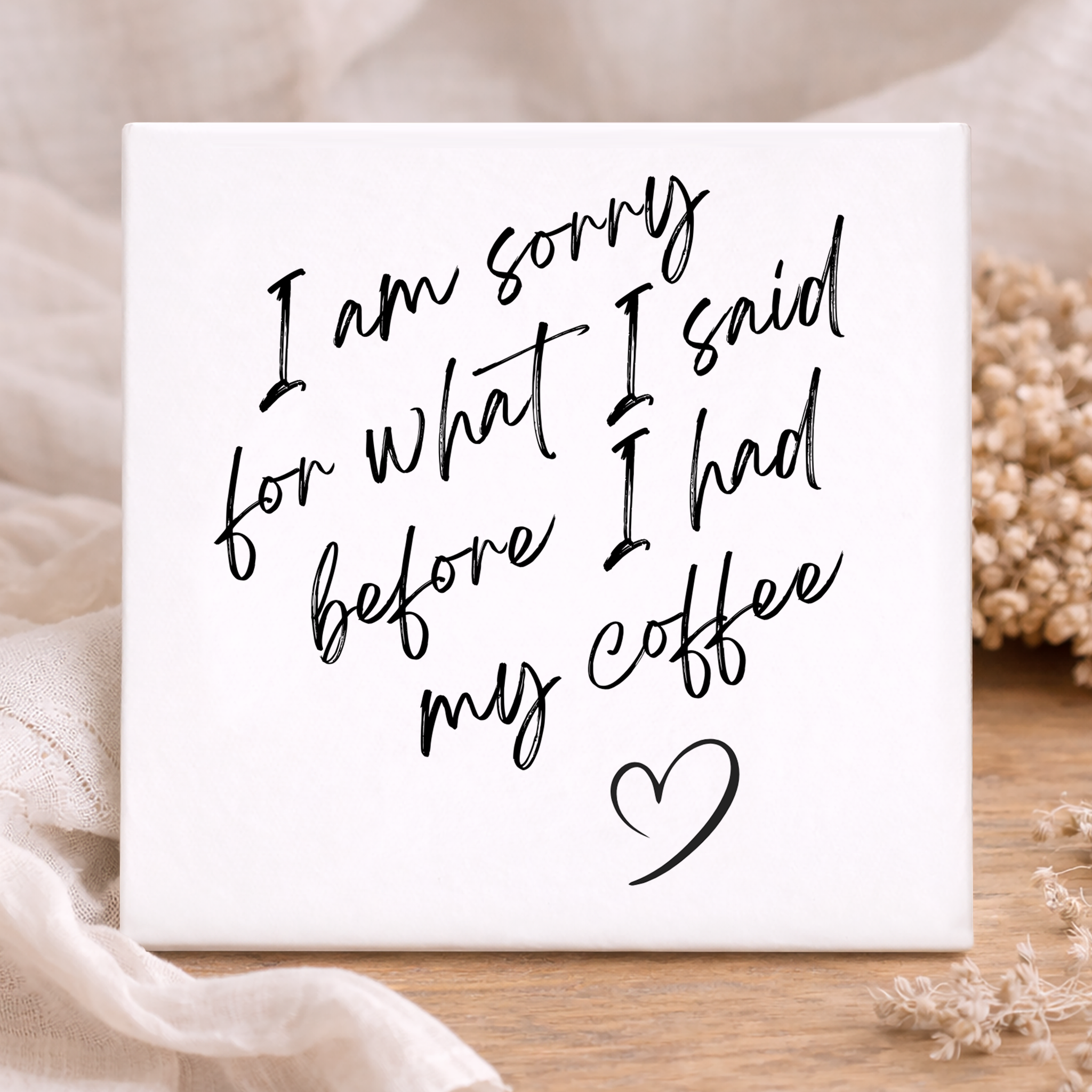 Tegel - I'm sorry for what I said before my cofee