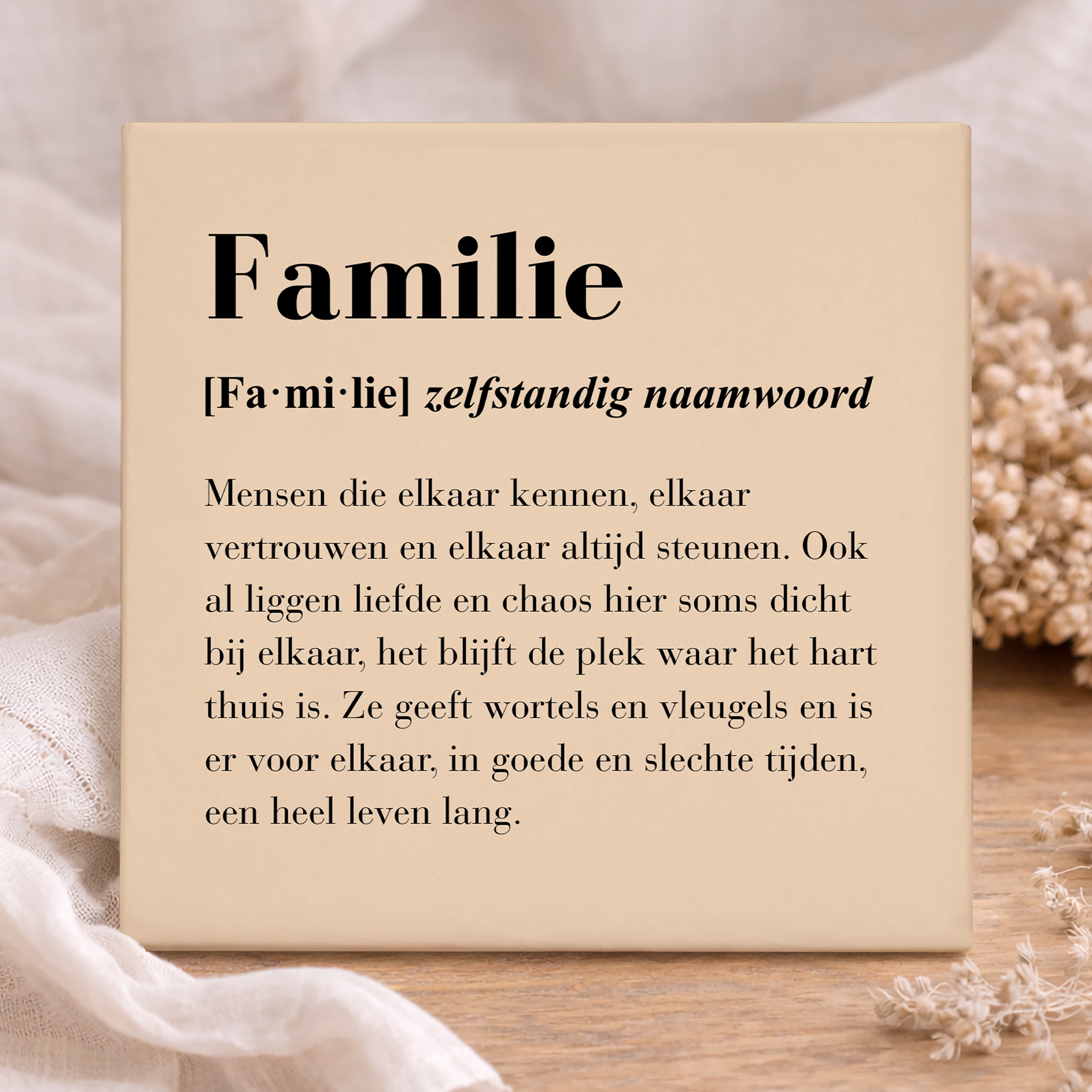 Tegel - Familie Definitie