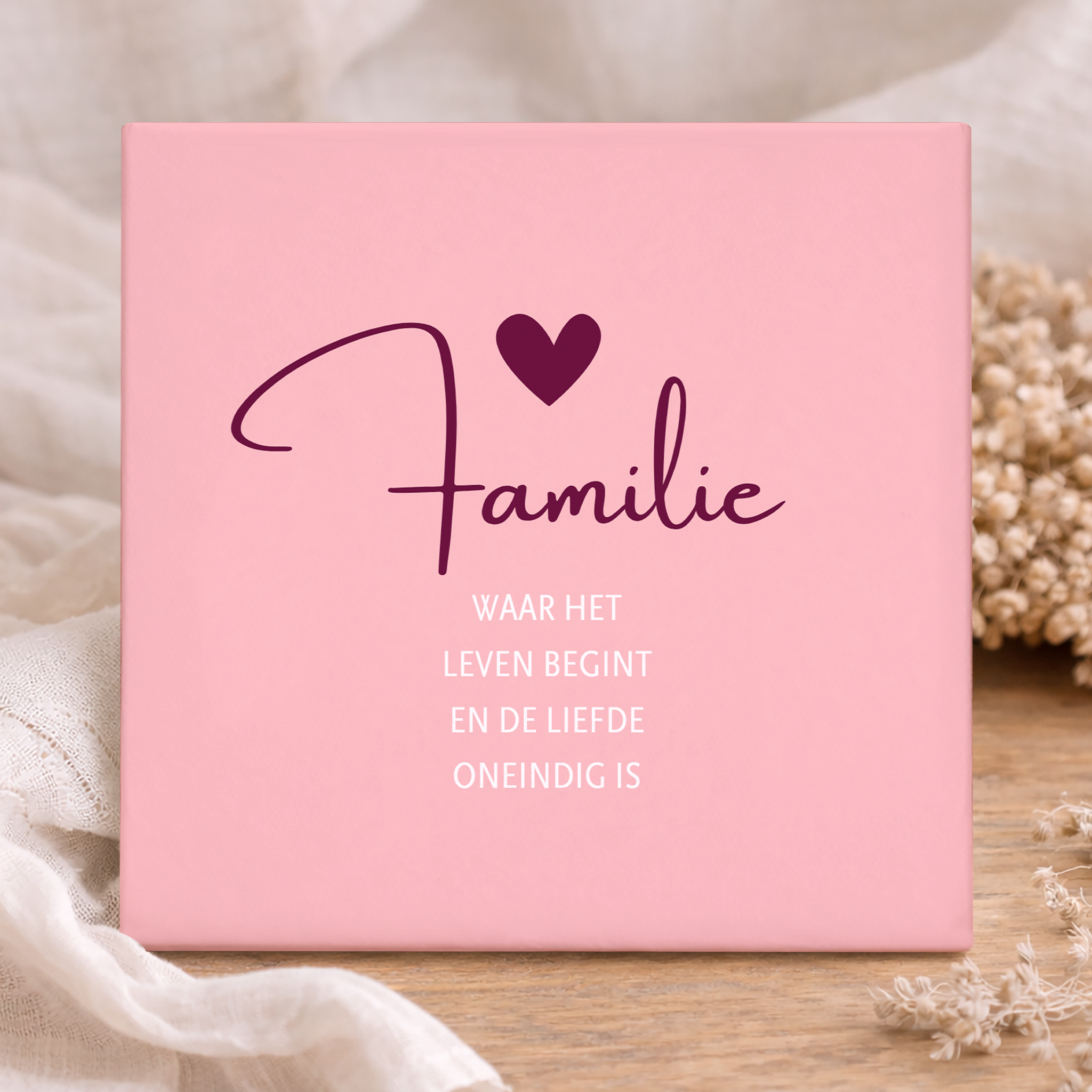 Tegel Familie Liefde