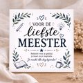 Tegel - Voor de liefste Meester