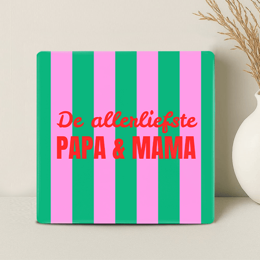 Tegel - De allerliefste papa en mama - Printazzy
