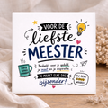 Tegel p- Voor de liefste Meester