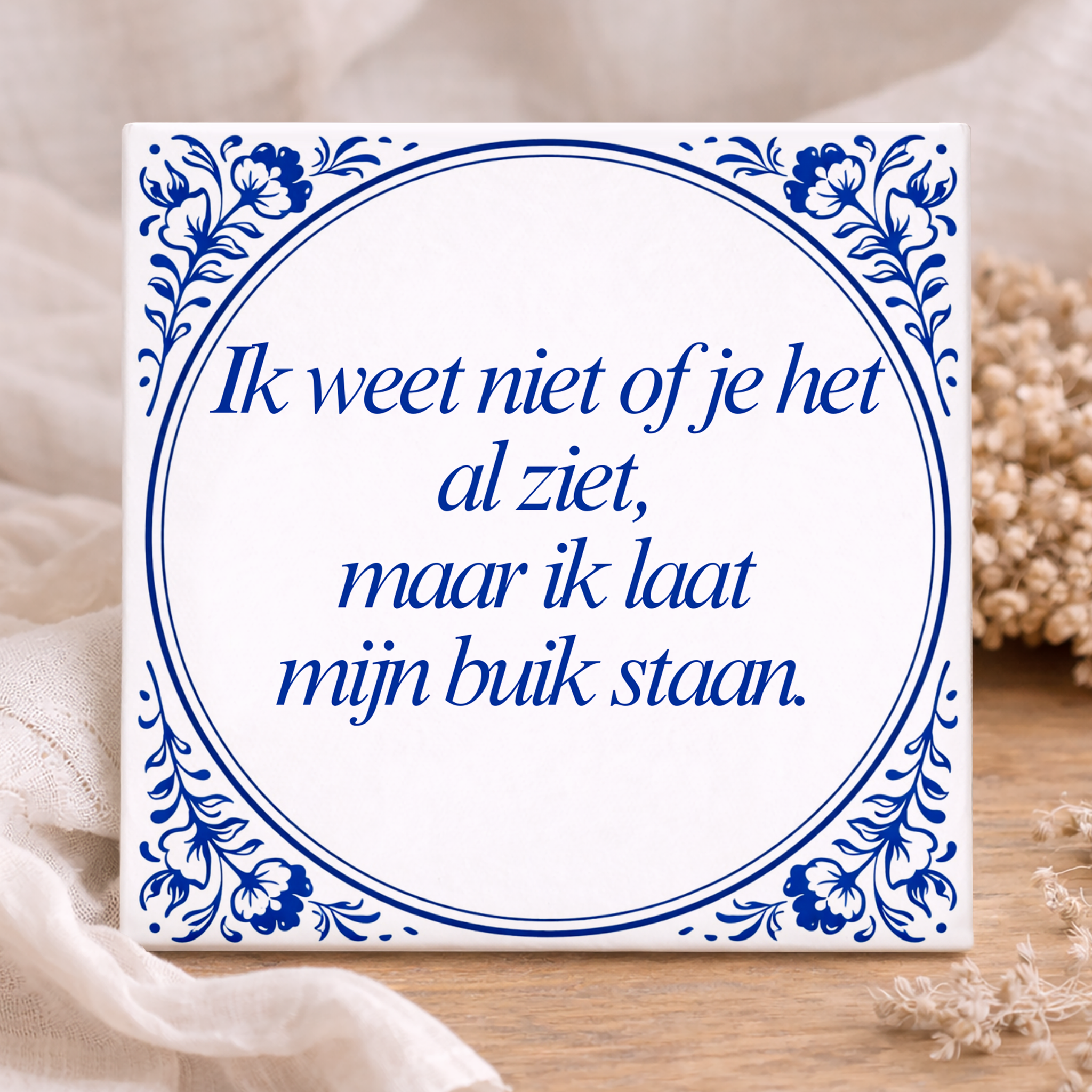 Tegel - Ik laat mijn buik staan