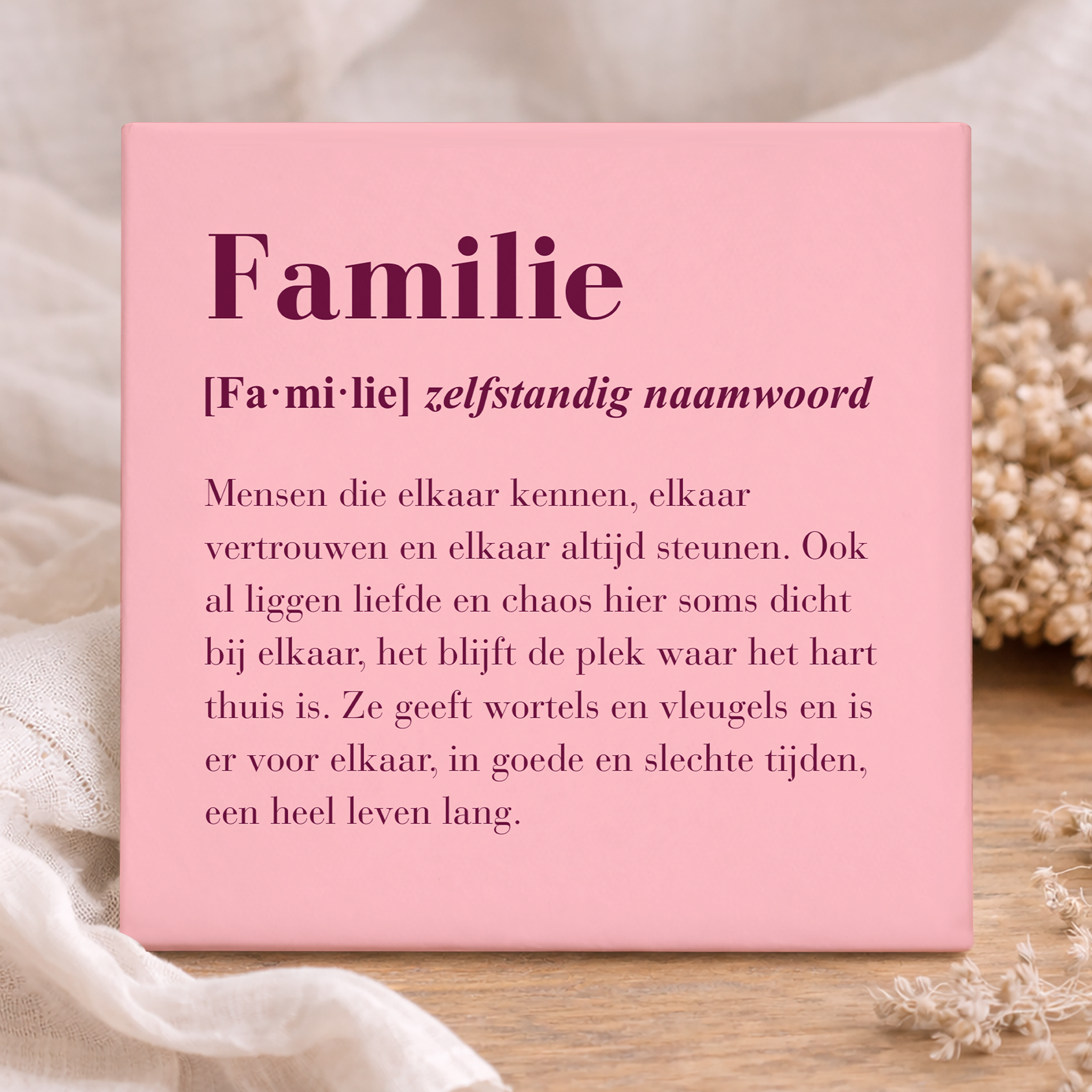 Tegel - Familie Definitie