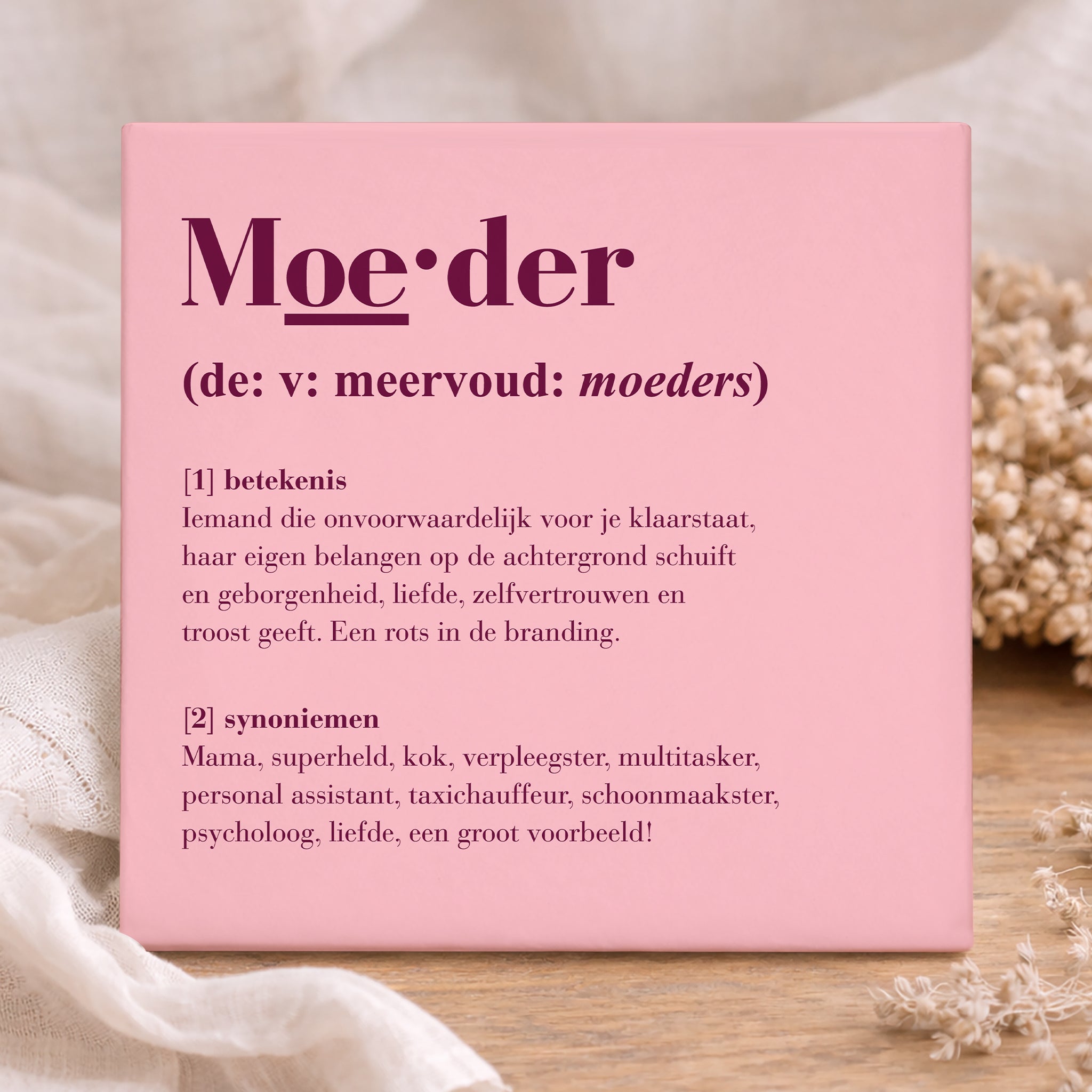 Tegel - Moeder Definitie