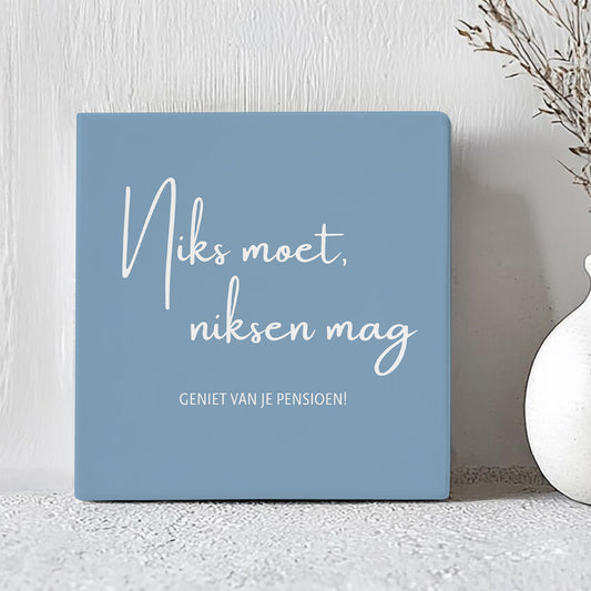 Tegel - Geniet van je Pensioen!