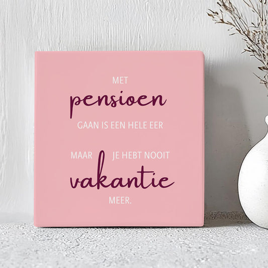 Tegel - Nooit Vakantie Meer..