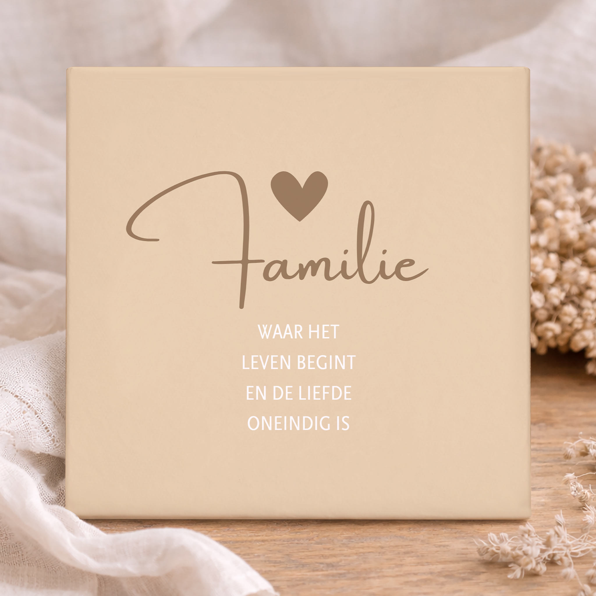 Tegel Familie Liefde