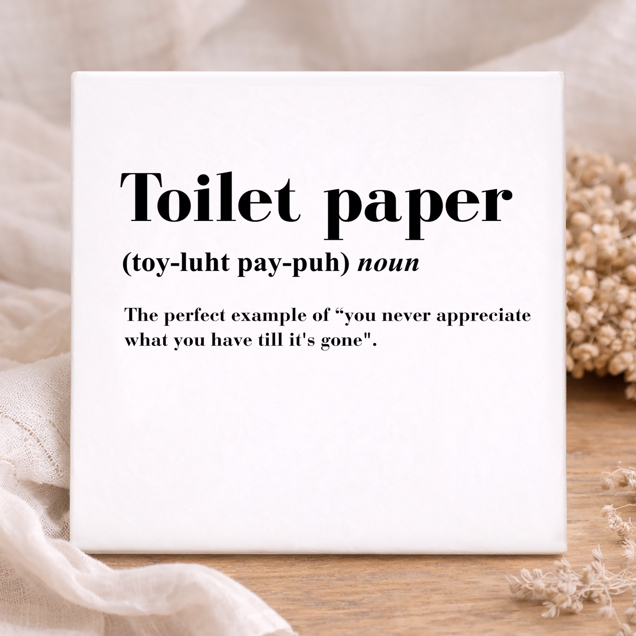 Tegel - Toilet Paper Definition