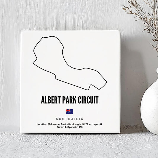 Formule 1 Circuit Albert Park Tegeltje met Tekst