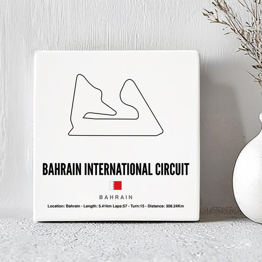 Formule 1 Circuit Bahrain International Tegeltje met Tekst
