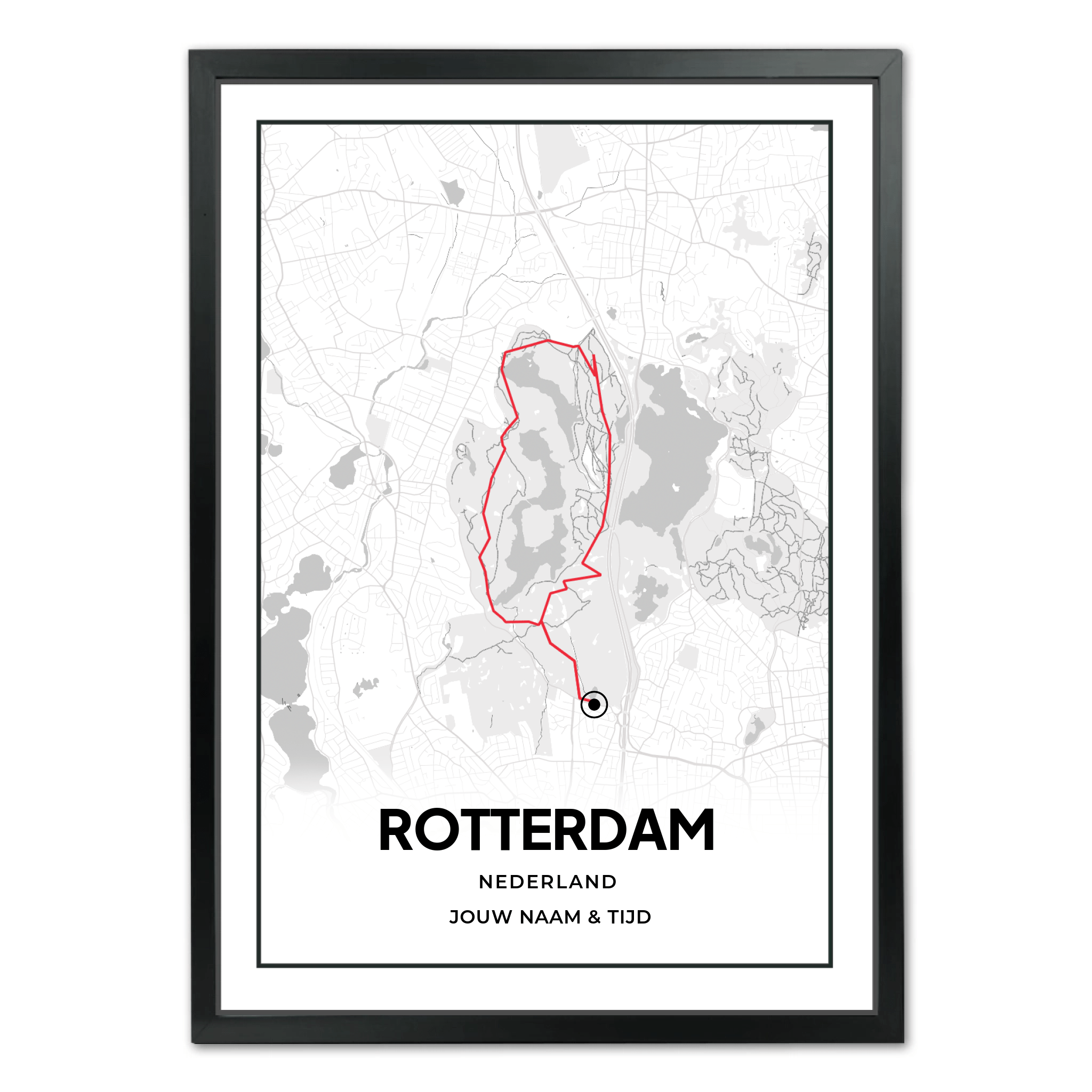 Bijzondere Locatie Poster Love Map Cirkel