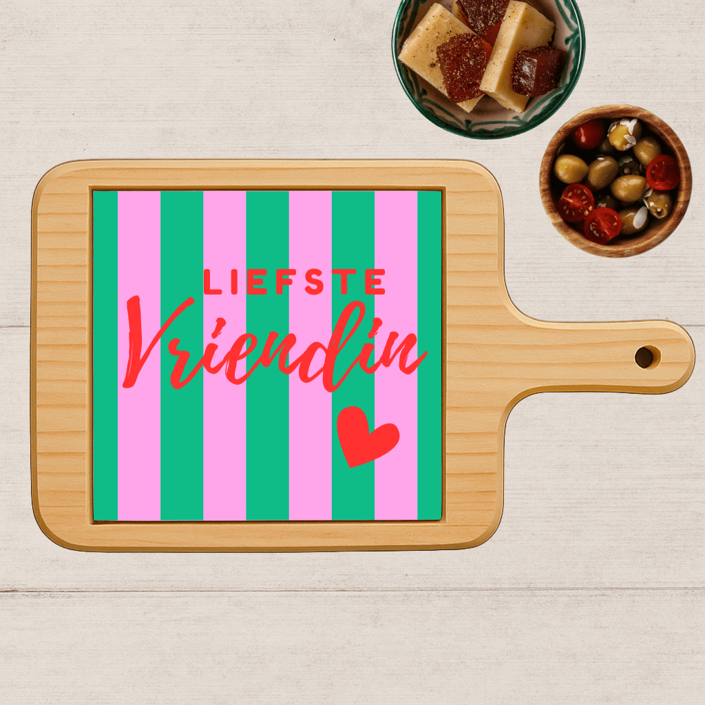 Borrelplank met Tekst - Liefste Vriendin - Printazzy