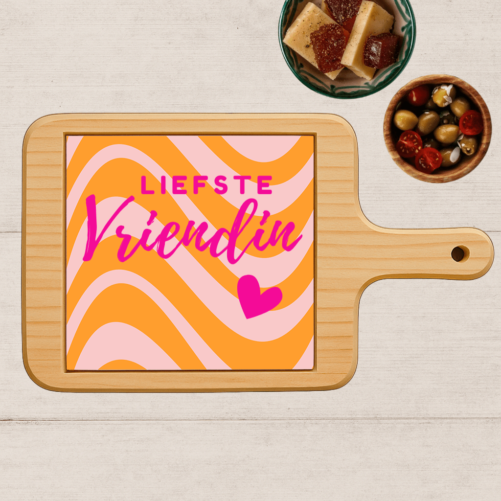 Borrelplank met Tekst - Liefste Vriendin - Printazzy